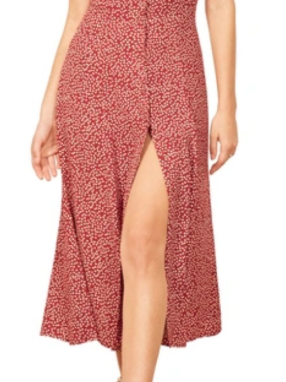 Reformation Locklin Floral Midi Dress Merci Size 2 - Picture 4 of 13